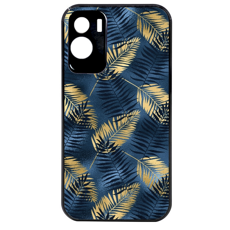 Coque noire taperso pour Honor 70 LITE 90 et LITE avec motif palmier bleu protection antichoc personnalisée