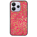 Coque noire taperso pour Redmi Note 14 et PRO PLUS 4G 5G avec motif leopard fuschia protection antichoc personnalisée
