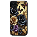 Coque noire taperso pour galaxy A22 A32 A52 A52S 4G 5G  avec motif papillon gothic protection antichoc personnalisée