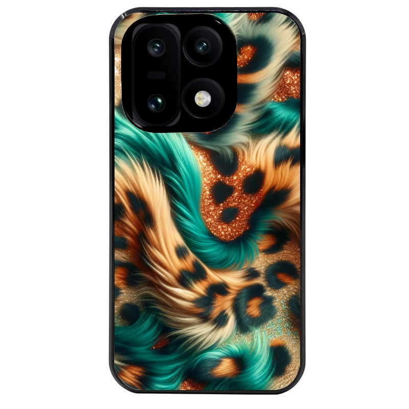 Coque noire taperso pour OnePlus 15 avec motif effet fourrure leopard 3 protection antichoc personnalisée