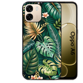 Coque noire taperso pour OPPO A6 A6X 4G et 5G avec motif jungle dore protection antichoc personnalisée