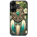 Coque noire taperso pour POCO M6 4G avec motif dreamcatcher talisman protection antichoc personnalisée