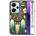 Coque noire taperso pour Redmi Note 13 PRO PLUS 5G avec motif dreamcatcher talisman protection antichoc personnalisée