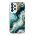 Coque taperso pour Galaxy A13 4G et 5G A23 A53 avec motif marbre vert protection antichoc personnalisée