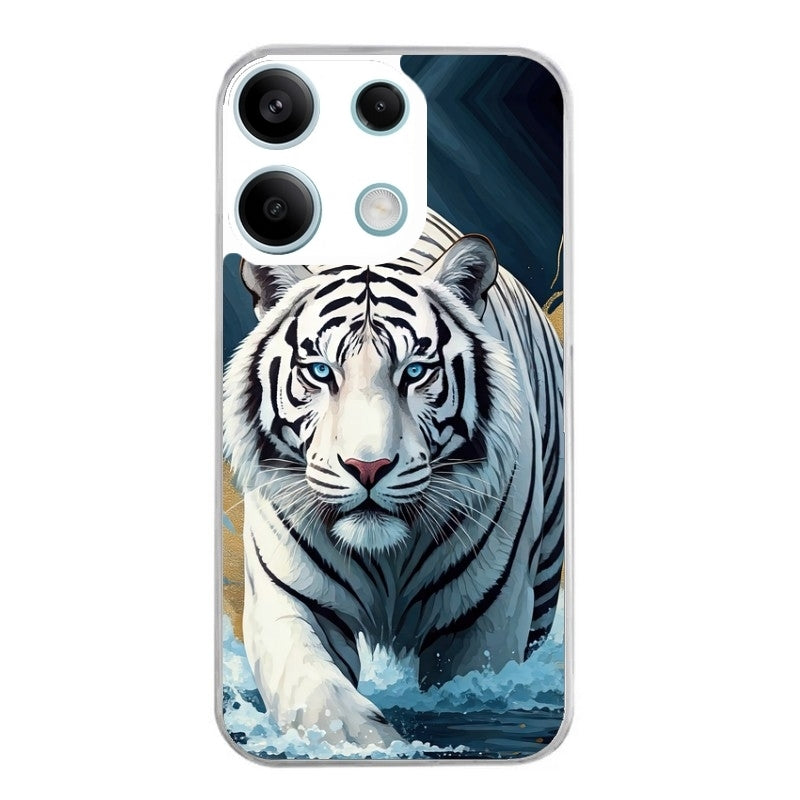 Coque taperso pour POCO X6 5G avec motif tigre polaire protection antichoc personnalisée