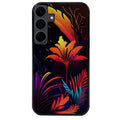 Coque noire taperso pour galaxy A06 A16 A26 A36 A56 avec motif tropical jaune protection antichoc personnalisée