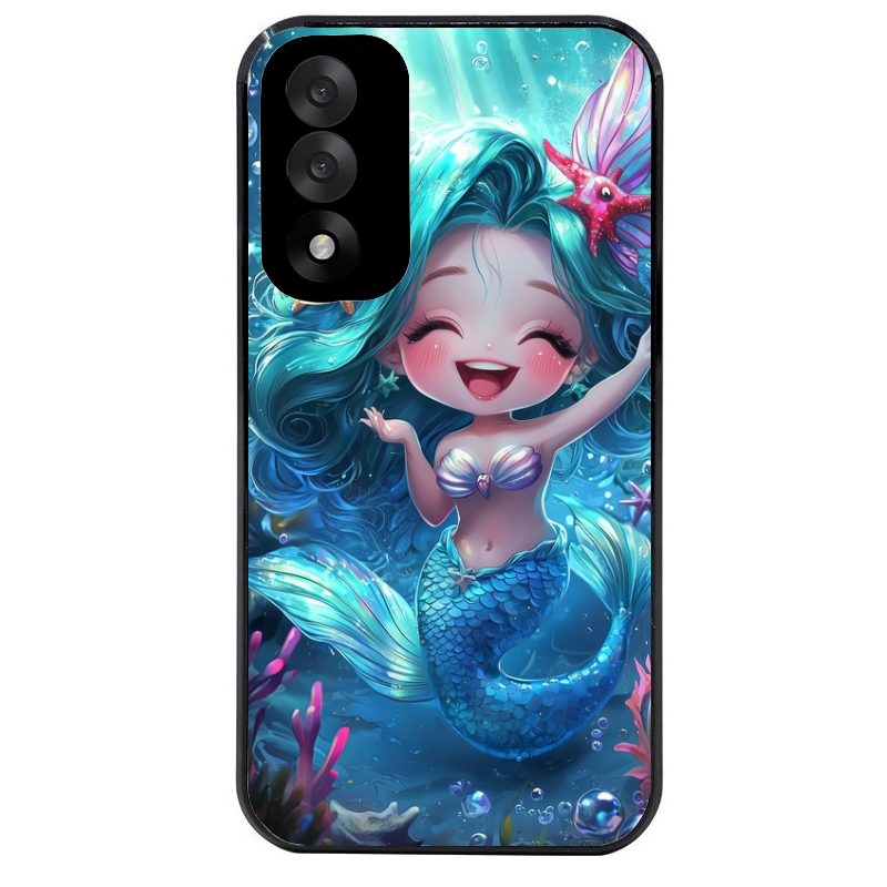 Coque noire taperso pour OnePlus Nord 5 avec motif sirene style anime protection antichoc personnalisée