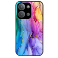 Coque noire taperso pour POCO C85 avec motif marbre tie dye protection antichoc personnalisée