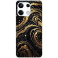 Coque taperso pour POCO X6 5G avec motif marbre noir protection antichoc personnalisée