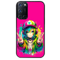 Coque noire taperso pour OPPO A72 4G avec motif anime manga et tag protection antichoc personnalisée