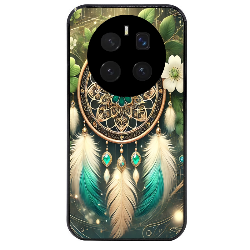 Coque noire taperso pour Magic 7 LITE et PRO avec motif dreamcatcher talisman protection antichoc personnalisée