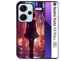 Coque noire taperso pour Redmi Note 13 PRO PLUS 5G avec motif new york anime protection antichoc personnalisée