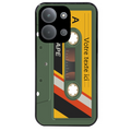 Coque noire taperso pour POCO C85 personnalisable avec motif cassette kaki protection antichoc personnalisée