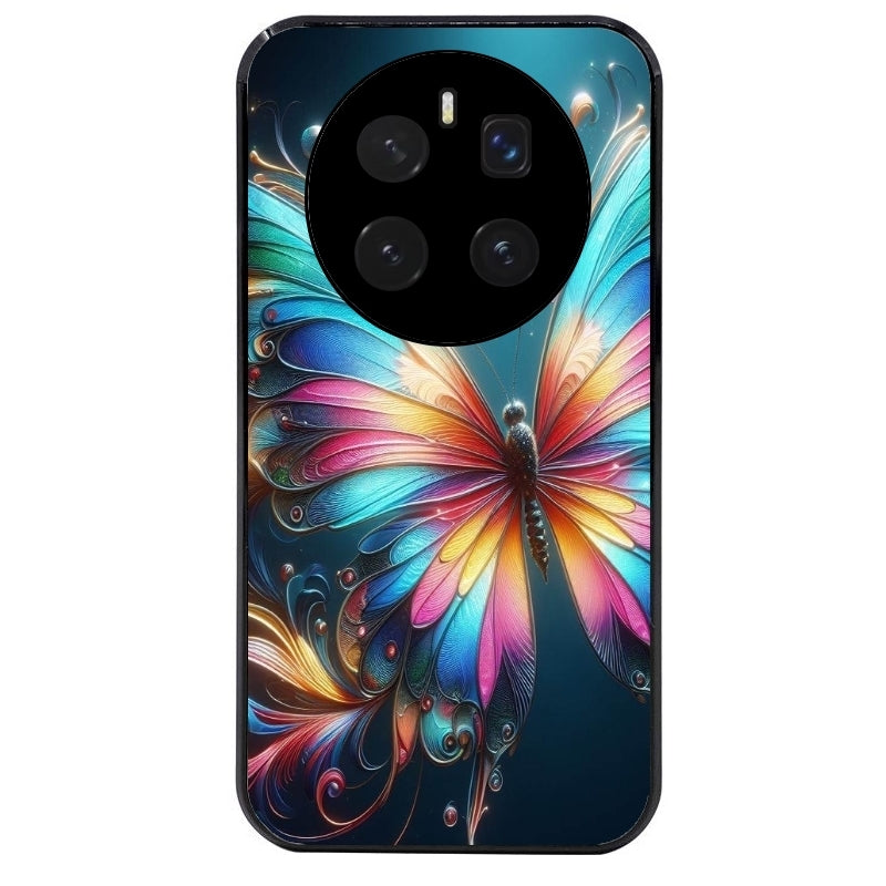 Coque noire taperso pour Magic 7 LITE et PRO avec motif papillon arc protection antichoc personnalisée