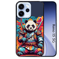 Coque noire taperso pour OPPO Reno 15 et F FS 5G avec motif panda katana personnalisee protection antichoc personnalisée