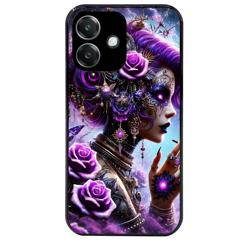 Coque noire taperso pour OPPO A40 avec motif fee style steampunk protection antichoc personnalisée