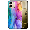 Coque noire taperso pour OPPO A6 A6X 4G et 5G avec motif marbre tie dye protection antichoc personnalisée