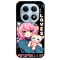 Coque noire taperso pour POCO M8 5G et PRO 5G avec motif anime et chat protection antichoc personnalisée