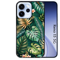 Coque noire taperso pour OPPO Reno 15 et F FS 5G avec motif jungle dore protection antichoc personnalisée