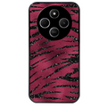Coque noire taperso pour POCO C75 avec motif zebre grenat protection antichoc personnalisée