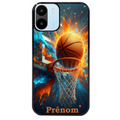 Coque noire taperso pour Redmi A1 et A2 avec motif basket ball color personnalise protection antichoc personnalisée