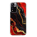 Coque taperso pour Redmi Note 11 4G PRO 5G 11S avec motif marbre rouge protection antichoc personnalisée