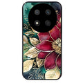 Coque noire taperso pour Magic 7 LITE et PRO avec motif fleur poinsettia style noel protection antichoc personnalisée