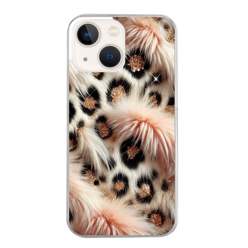 Coque taperso pour Iphone 15 et PRO PLUS PRO MAX avec motif effet fourrure leopard 1 protection antichoc personnalisée