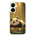 Coque taperso pour POCO C65 4G avec motif panda et papillon personnalisee protection antichoc personnalisée
