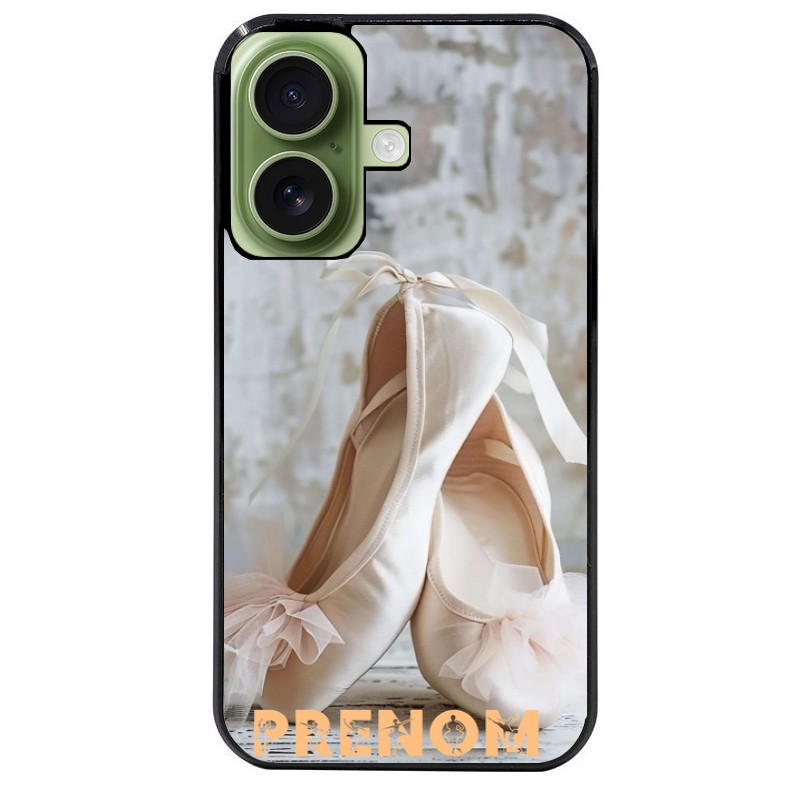 Coque noire taperso pour Iphone 17 17E AIR MAX PRO avec motif ballerine danse personnalisee protection antichoc personnalisée