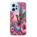 Coque taperso pour Redmi Note 12 4G 5G PRO 4G avec motif colibri et fleurs protection antichoc personnalisée