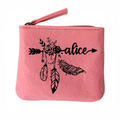Porte monnaie avec votre prenom dreamcather en feutrine en feutrine