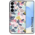 Coque noire taperso pour galaxy S26 et PLUS ULTRA FE avec motif jungle et fleur rose protection antichoc personnalisée