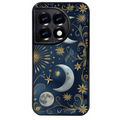 Coque noire taperso pour OnePlus 11 et 12 avec motif lune et etoile protection antichoc personnalisée