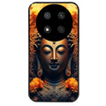 Coque noire taperso pour Magic 7 LITE et PRO avec motif bouddha et fleur protection antichoc personnalisée