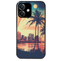 Coque noire taperso pour OPPO A40 avec motif hawaii retro protection antichoc personnalisée