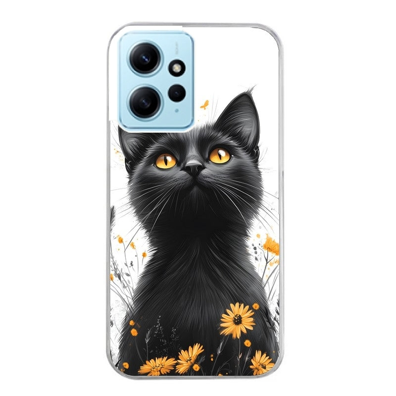 Coque taperso pour Redmi Note 12 4G 5G PRO 4G avec motif chat eyes protection antichoc personnalisée
