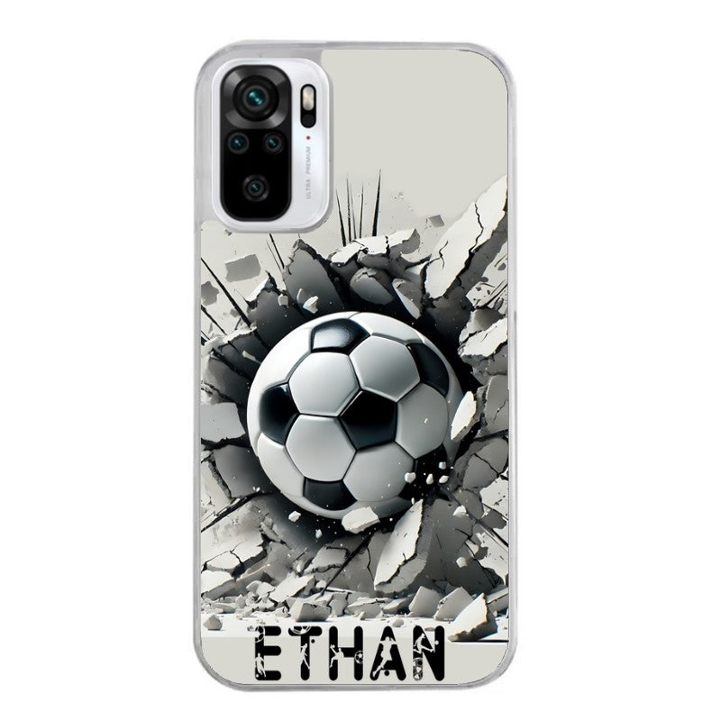 Coque taperso pour Redmi Note 10 4G 5G PRO 10S avec motif foot beton personnalisee protection antichoc personnalisée
