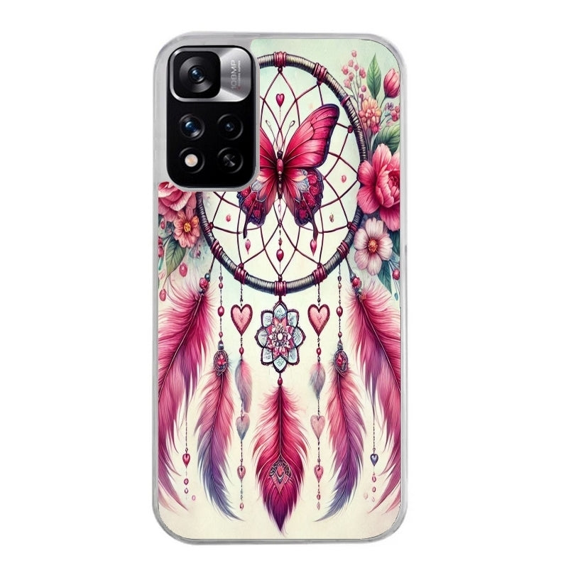Coque taperso pour Redmi Note 12 4G 5G PRO 4G avec motif dreamcatcher et papillon protection antichoc personnalisée