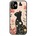 Coque noire taperso pour OPPO A5 PRO 4G et 5G avec motif chat papillon 1 protection antichoc personnalisée