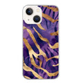 Coque taperso pour Iphone 13 et PRO MINI PRO MAX avec motif zebre violet protection antichoc personnalisée