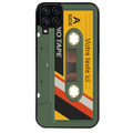 Coque noire taperso pour galaxy A22 A32 A52 A52S 4G 5G  personnalisable avec motif cassette kaki protection antichoc personnalisée