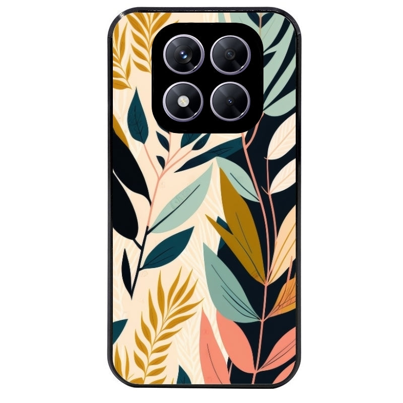 Coque noire taperso pour Redmi Note 14 et PRO PLUS 4G 5G avec motif vintage et fleur protection antichoc personnalisée