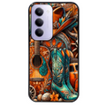 Coque noire taperso pour Redmi 15 4G et 5G avec motif cow boy et texas automne protection antichoc personnalisée