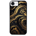 Coque noire taperso pour Iphone 16 16E PLUS MAX PRO avec motif marbre noir protection antichoc personnalisée