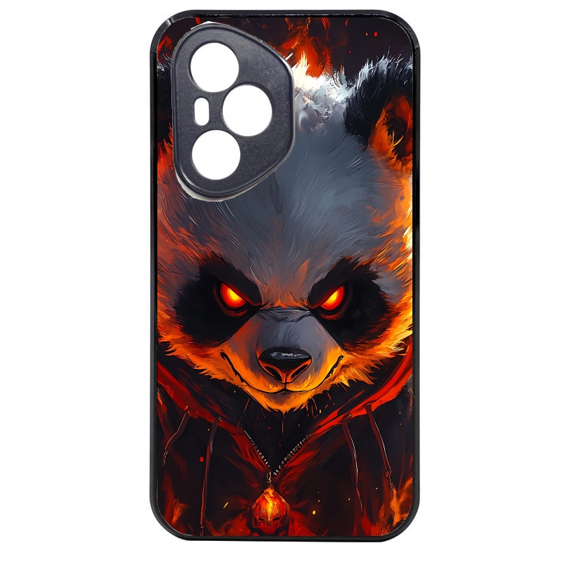 Coque noire taperso pour Honor 400 et Lite Pro Smart avec motif panda very angry protection antichoc personnalisée