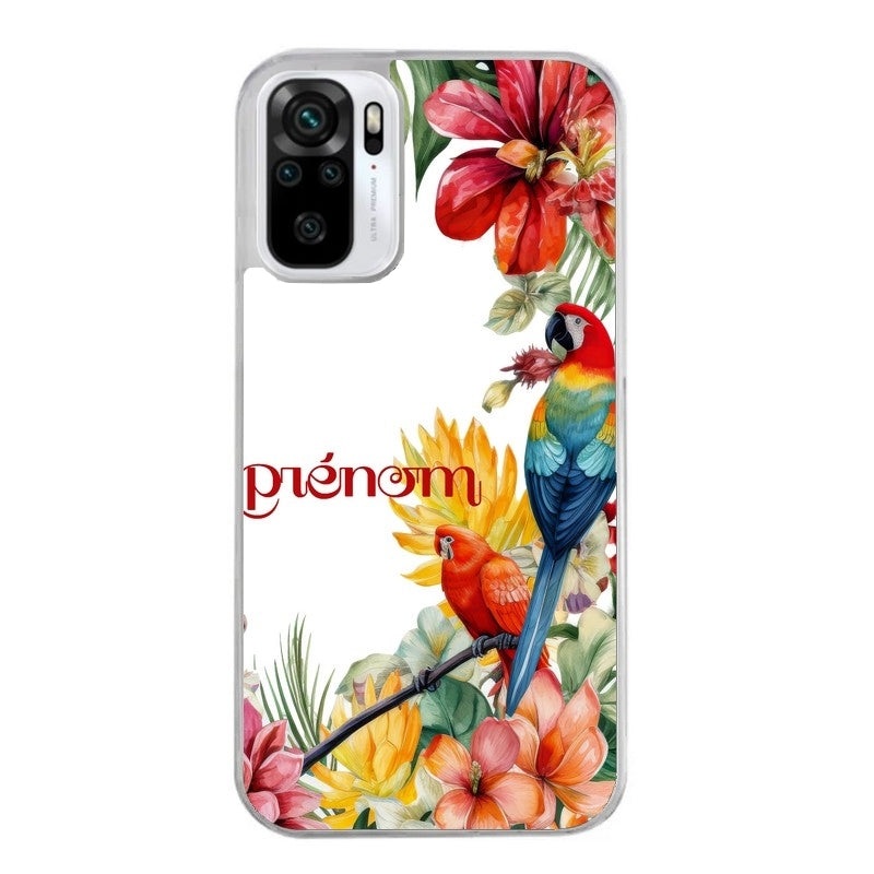 Coque taperso pour Redmi Note 10 4G 5G PRO 10S avec motif perroquet personnalisee protection antichoc personnalisée