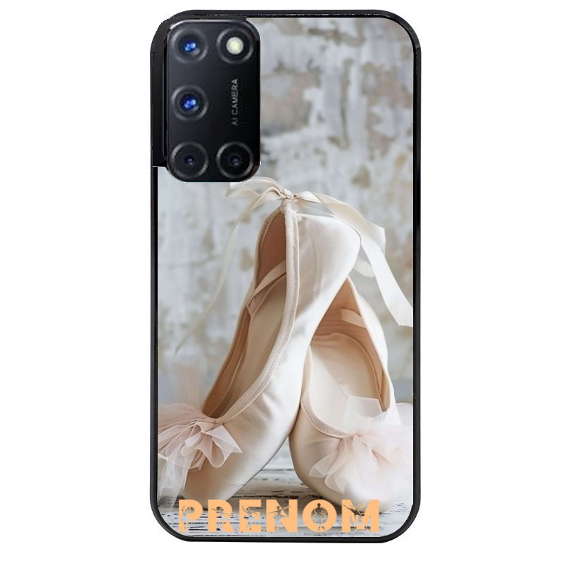 Coque noire taperso pour OPPO A72 4G avec motif ballerine danse personnalisee protection antichoc personnalisée