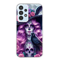 Coque taperso pour Galaxy A13 4G et 5G A23 A53 avec motif tete de mort calavera et corbeau protection antichoc personnalisée