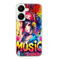 Coque taperso pour POCO C65 4G avec motif anime manga et music protection antichoc personnalisée